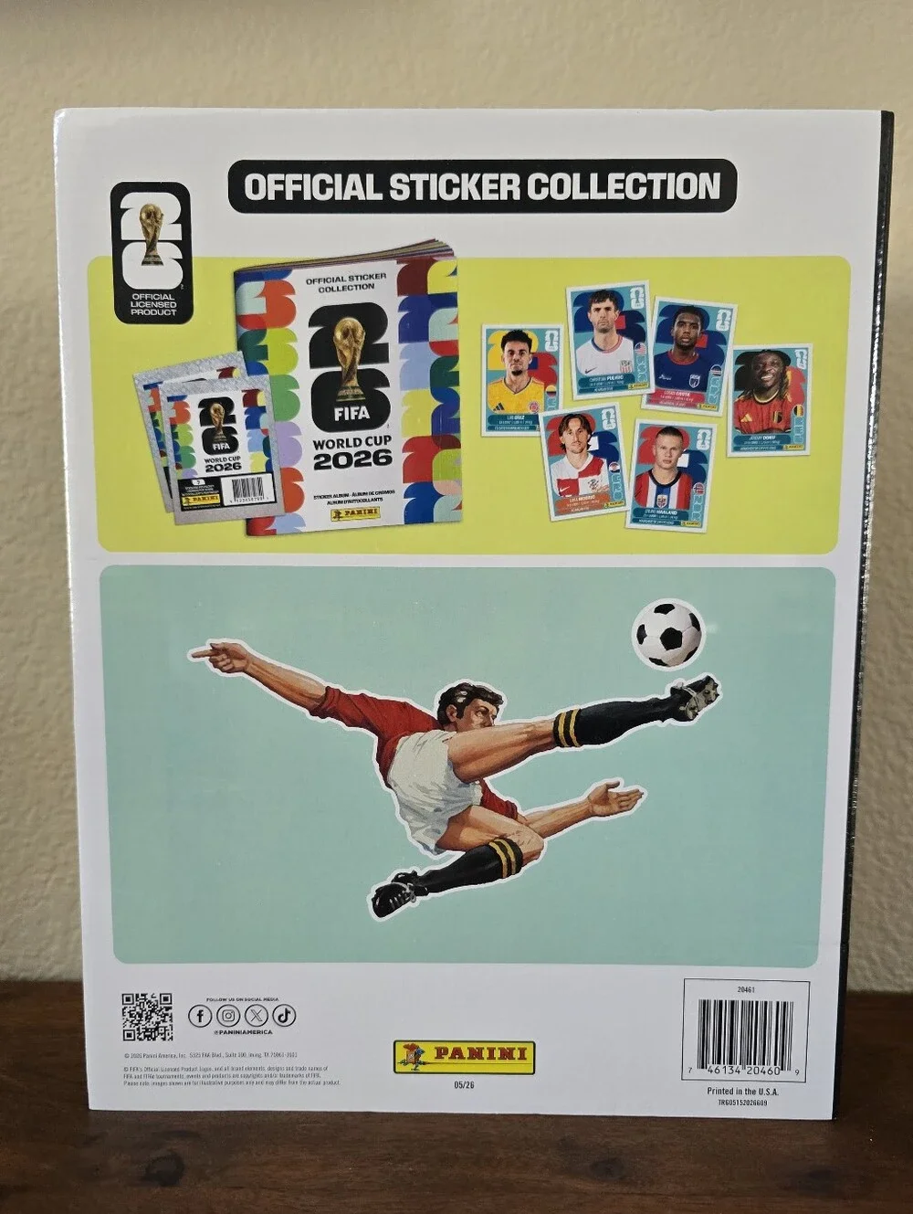 NEW Sealed Panini FIFA World Cup 2026 Sticker Collection Album 112 Stickers